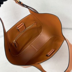 Borsa tote media Prada 1BG483 Caffè