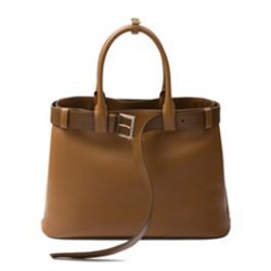 Borsa a mano grande con fibbia Prada con cintura 1BA416 Caffè