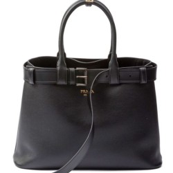 Borsa a mano grande con fibbia Prada con cintura 1BA416 Nero