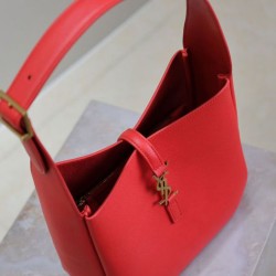 YSL Saint Laurent Le 5 A 7 Supple Piccola Granata Rosso