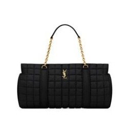 YSL Saint Laurent Gloria Nylon Trapuntato Nero