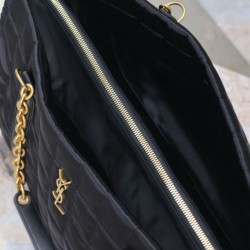 YSL Saint Laurent Gloria Nylon Trapuntato Nero