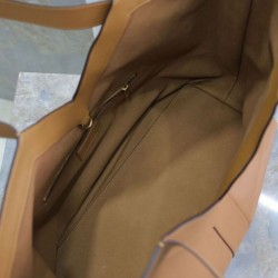 YSL Saint Laurent Y Borsa Tote in Pelle Caffè