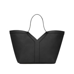 YSL Saint Laurent Y Borsa Tote in Pelle Nera