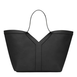 YSL Saint Laurent Y Borsa Tote in Pelle Nera