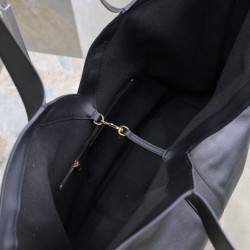 YSL Saint Laurent Y Borsa Tote in Pelle Nera