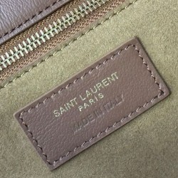 YSL Saint Laurent Le 5 A 7 Bea In Pelle Scamosciata Fulvo