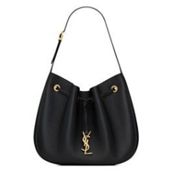 YSL Saint Laurent Paris Vii Piccola Hobo Granata Nero
