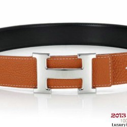 Hermes 50 millimetri originale Vitello Cintura in pelle HB116-8