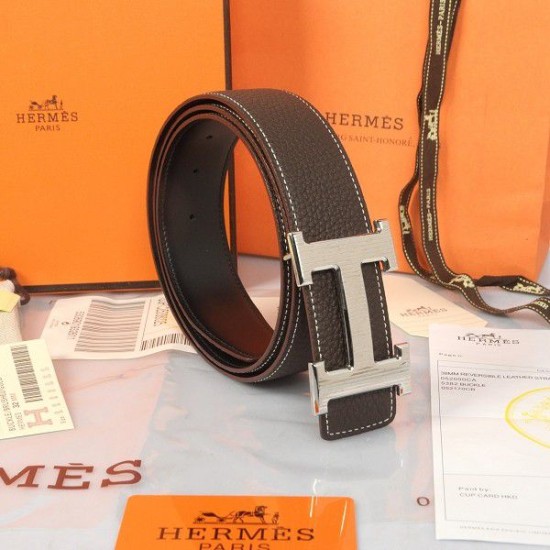 Replica Hermes ha importato la cintura HR1002D Marrone