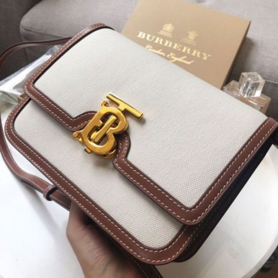Replica Borsa TBberry piccola in pelle bianca