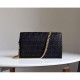 Replica Borsa Lola in pelle di agnello trapuntata a quadri nera Replica Borsa Lola in pelle di agnello trapuntata a quadri nera