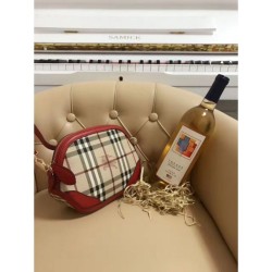 Borsa Mini Haymarket Check Shell rossa