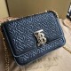 Replica Borsa TB piccola in pelle di agnello con monogramma trapuntato nera Replica Borsa TB piccola in pelle di agnello con monogramma trapuntato nera