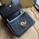 Replica Borsa TB piccola in pelle di agnello con monogramma trapuntato nera Replica Borsa TB piccola in pelle di agnello con monogramma trapuntato nera