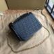 Replica Borsa TB piccola in pelle di agnello con monogramma trapuntato nera Replica Borsa TB piccola in pelle di agnello con monogramma trapuntato nera