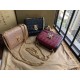 Replica Borsa TB piccola in pelle di agnello con monogramma trapuntato rossa Replica Borsa TB piccola in pelle di agnello con monogramma trapuntato rossa