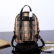 Replica Zaino piccolo in nylon con motivo Vintage check marrone Replica Zaino piccolo in nylon con motivo Vintage check marrone