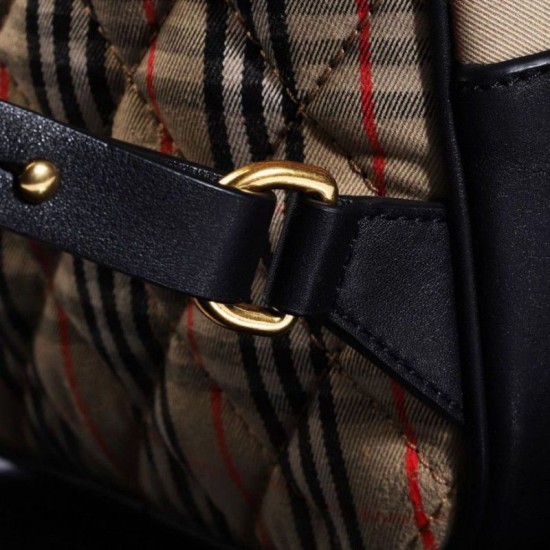 Replica Zaino piccolo in nylon con motivo Vintage check marrone Replica Zaino piccolo in nylon con motivo Vintage check marrone