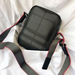Borsa a tracolla Small London Check nera