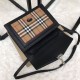 Replica Borsa a tracolla a quadri vintage nera