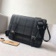 Replica Borsa a tracolla da uomo London Check nera