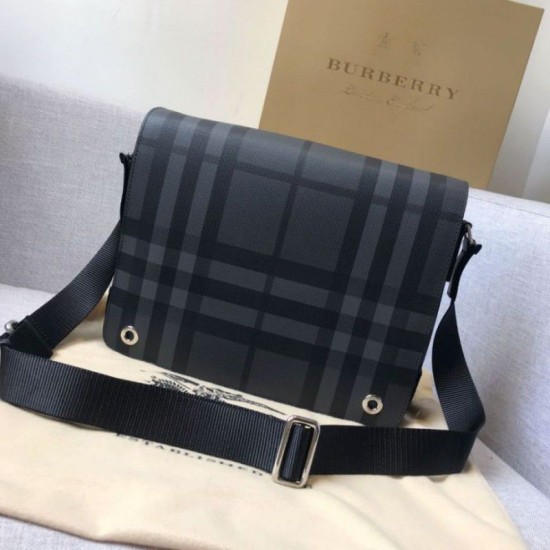Replica London Check Borsa a tracolla da uomo blu