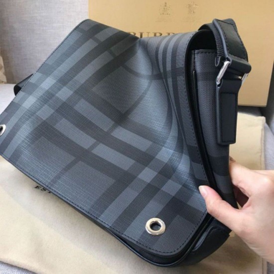 Replica London Check Borsa a tracolla da uomo blu