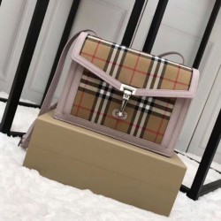 Borsa a tracolla con motivo Vintage check rosa