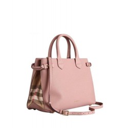 Borsa media a quadri House Check Rosa