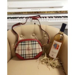 Borsa Mini Haymarket Check Shell rossa