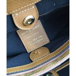 Medium Banner House Check Tote Coffee Medium Banner House Check Tote Coffee