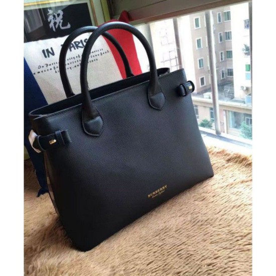 Replica Borsa media a quadri House Check nera Replica Borsa media a quadri House Check nera