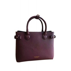 Medium Banner House Check Tote Malva