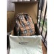 Replica Zaino in nylon con motivo Vintage check marrone Replica Zaino in nylon con motivo Vintage check marrone