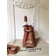 Replica Banner House Check Tote Borse Marrone Replica Banner House Check Tote Borse Marrone