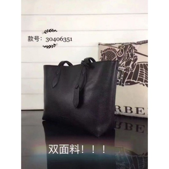 Replica Haymarket Check Reversible Tote Borse Nero Replica Haymarket Check Reversible Tote Borse Nero