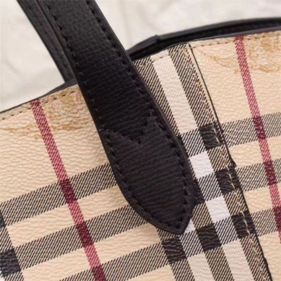 Replica Haymarket Check Tote Borse 55088 Nero