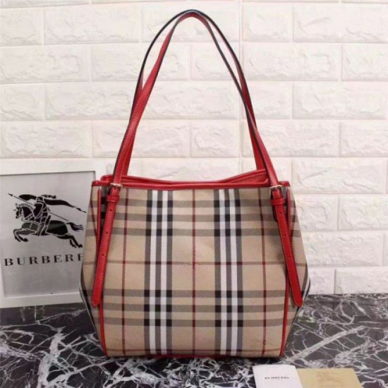 Replica Haymarket Check Tote Borse 8886 Rosso Replica Haymarket Check Tote Borse 8886 Rosso