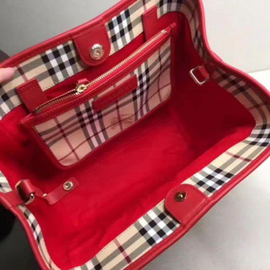 Replica Haymarket Check Tote Borse 8886 Rosso Replica Haymarket Check Tote Borse 8886 Rosso