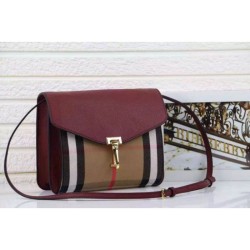 Macken House Check Crossbody Borse Marrone