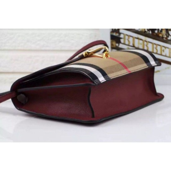 Replica Macken House Check Crossbody Borse Marrone Replica Macken House Check Crossbody Borse Marrone