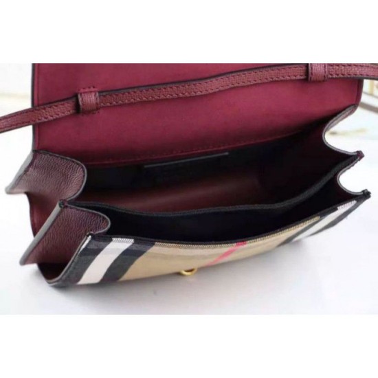Replica Macken House Check Crossbody Borse Marrone Replica Macken House Check Crossbody Borse Marrone