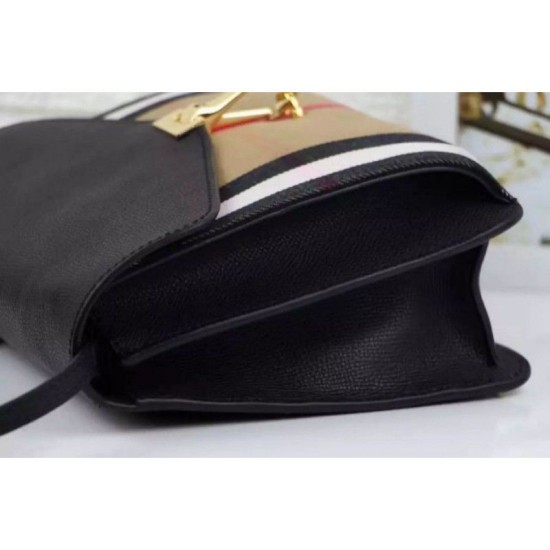 Replica Macken House Check Crossbody Borse Nero Replica Macken House Check Crossbody Borse Nero
