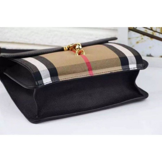 Replica Macken House Check Crossbody Borse Nero Replica Macken House Check Crossbody Borse Nero