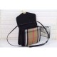 Replica Macken House Check Crossbody Borse Nero Replica Macken House Check Crossbody Borse Nero