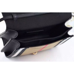 Macken House Check Crossbody Borse Nero