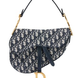 Borsa da Saddle Christian Dior M0446 Blu Scuro