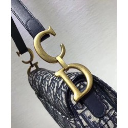 Borsa da Saddle Christian Dior M0446 Blu Scuro Borsa da Saddle Christian Dior M0446 Blu Scuro