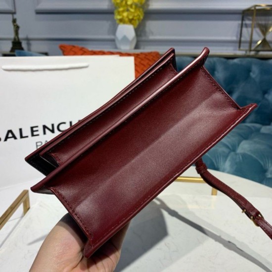 Replica Borsa a tracolla Satchel Sharp XS Balenciaga Bordeaux Replica Borsa a tracolla Satchel Sharp XS Balenciaga Bordeaux